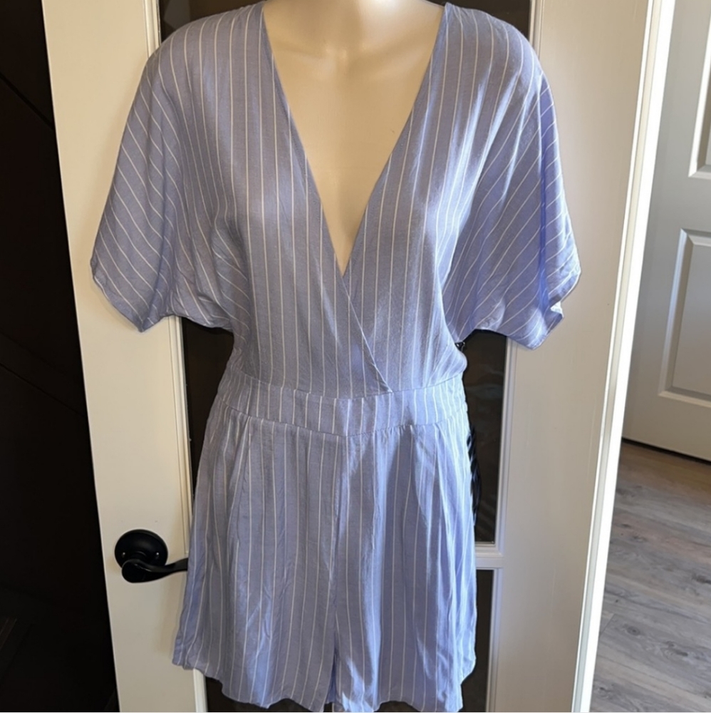 NWT HYFVE Stripe Kimono Romper Size Large